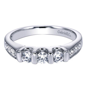 Gabriel 14 Karat Victorian Wedding Band WB3881W44JJ