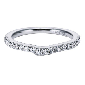 Gabriel 14 Karat Contemporary Wedding Band WB5990W44JJ