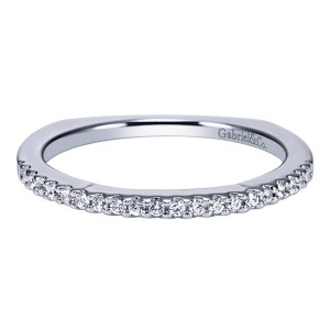 Gabriel 14 Karat Contemporary Wedding Band WB4115W44JJ