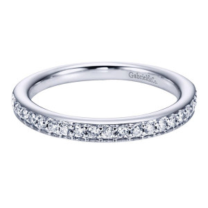 Gabriel 14 Karat Contemporary Wedding Band WB6647W44JJ