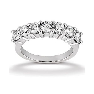 Diamond Seven Stone Band Platinum Taryn Collection TQD B-3572