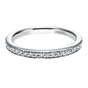 Gabriel 14 Karat Contemporary Wedding Band WB6642W44JJ