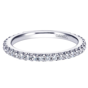Gabriel 14 Karat Contemporary Wedding Band WB4124W44JJ