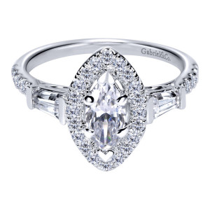 Gabriel 14 Karat Victorian Engagement Ring ER8851W44JJ