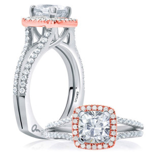 A.JAFFE 18 Karat Signature Engagement Ring MES633