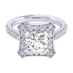 Gabriel 14 Karat Perfect Match Engagement Ring ER039C8AEW44JJ