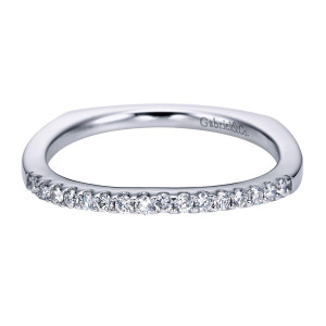 Gabriel 14 Karat Contemporary Wedding Band WB6565W44JJ