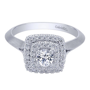 Gabriel 14 Karat Contemporary Engagement Ring ER910159W44JJ