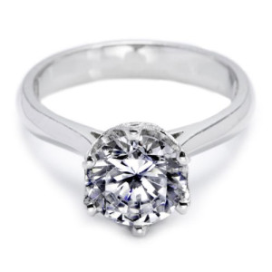 Tacori 18 Karat Simply Tacori Solitaire Engagement Ring 2515RD8
