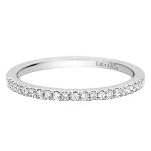 Gabriel 14 Karat Contemporary Wedding Band WB9253W44JJ