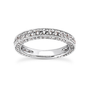 Taryn Collection Platinum Wedding Ring TQD B-5521