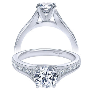 Taryn 14k White Gold Round Straight Engagement Ring TE10476W44JJ
