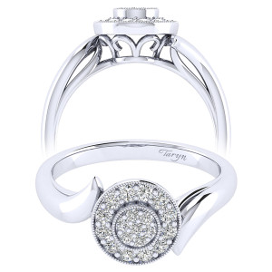 Taryn 14k White Gold Halo Engagement Ring TE10771W44JJ