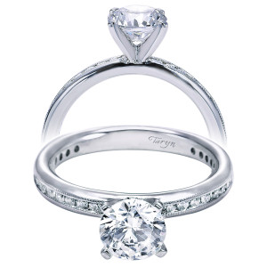 Taryn 14k White Gold Round Straight Engagement Ring TE5650W44JJ