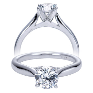 Taryn 14k White Gold Round Solitaire Engagement Ring TE7894W4JJJ