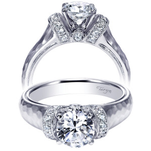 Taryn 14k White Gold Round Straight Engagement Ring TE9092W44JJ