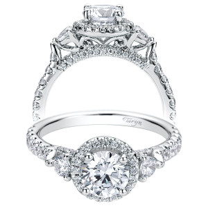 Taryn 14k White Gold Round Halo Engagement Ring TE9447W44JJ
