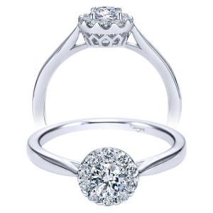 Taryn 14k White Gold Round Halo Engagement Ring TE97762W44JJ