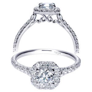 Taryn 14k White Gold Round Halo Engagement Ring TE98860W44JJ