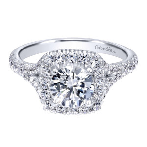 Gabriel 14 Karat Contemporary Engagement Ring ER10290W44JJ