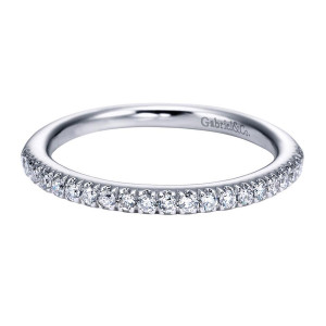 Gabriel 14 Karat Contemporary Wedding Band WB6952W44JJ