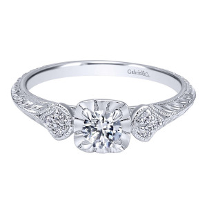 Gabriel 14 Karat Victorian Engagement Ring ER910779W44JJ