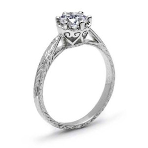 Tacori Platinum Solitaire Engagement Ring 10018