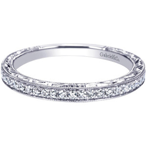 Gabriel 14 Karat Victorian Wedding Band WB8990W44JJ
