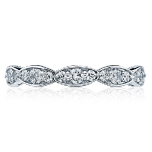 Tacori 46-3ET 18 Karat Sculpted Crescent Diamond Wedding Band