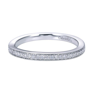 Gabriel 14 Karat Contemporary Wedding Band WB7513W44JJ