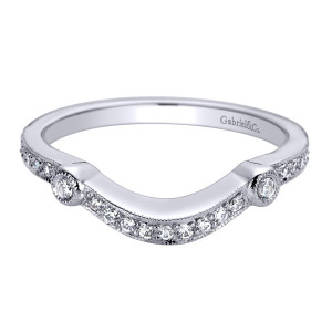Gabriel 14 Karat Contemporary Wedding Band WB9781W44JJ