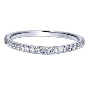 Gabriel 14 Karat Contemporary Wedding Band WB8504W44JJ