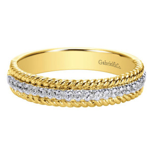 Gabriel 14 Karat Contemporary Wedding Band WB5366M44JJ