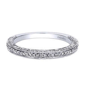 Gabriel 14 Karat Victorian Wedding Band WB9525W44JJ