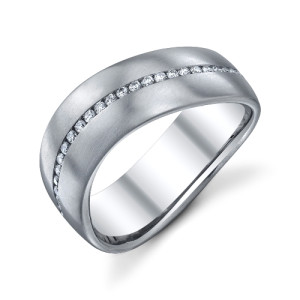 246789 Christian Bauer 14 Karat Diamond Wedding Ring / Band