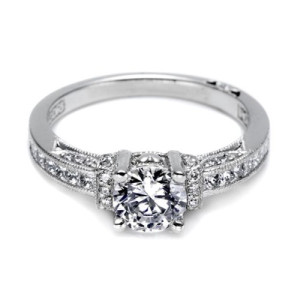Tacori Platinum Simply Tacori Engagement Ring 2609RD6