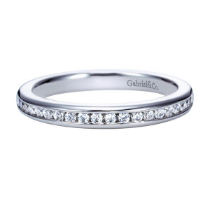 Gabriel 14 Karat Contemporary Wedding Band WB8187W44JJ