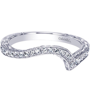 Gabriel 14 Karat Victorian Wedding Band WB8641W44JJ