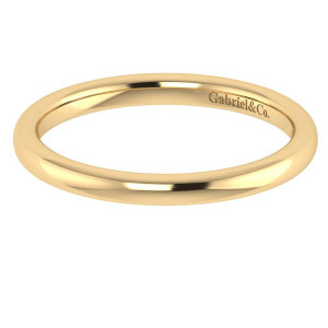 Gabriel 14 Karat Contemporary Wedding Band WB7490Y4JJJ