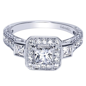 Gabriel 14 Karat Victorian Engagement Ring ER98637W44JJ
