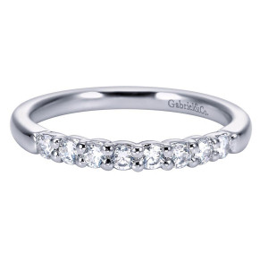 Gabriel 14 Karat Contemporary Wedding Band WB7850W44JJ