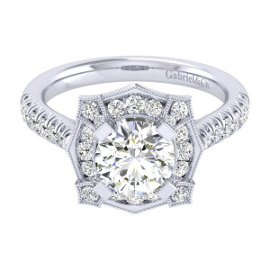 Gabriel 14 Karat Perfect Match Engagement Ring ER039C6ADW44JJ