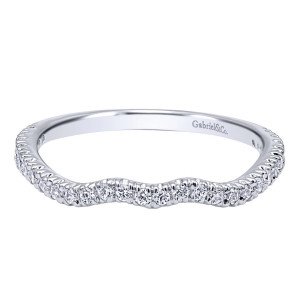 Gabriel 14 Karat Contemporary Wedding Band WB10268W44JJ