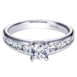 Gabriel 14 Karat Contemporary Engagement Ring ER94282W44JJ