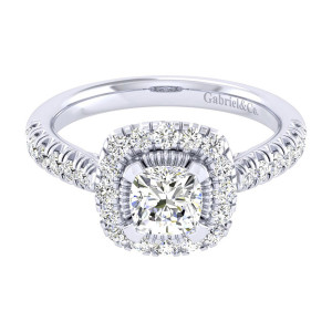 Gabriel 14 Karat Perfect Match Engagement Ring ER039B4AJW44JJ