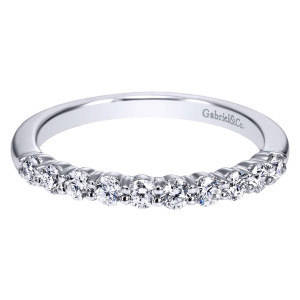 Gabriel 14 Karat Contemporary Wedding Band WB12092R8W44JJ
