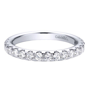 Gabriel 14 Karat Contemporary Wedding Band WB9406W44JJ