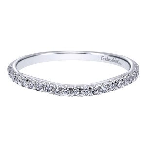 Gabriel 14 Karat Contemporary Wedding Band WB10770W44JJ