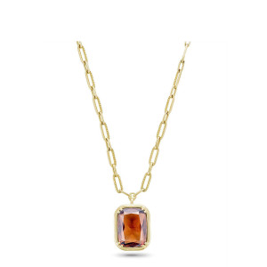 Tacori FN950CGFY18 14 Karat Yellow Gold Allure Bold Cognac Link Necklace 18 inch