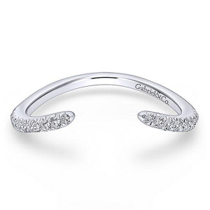 Gabriel Platinum Curved Wedding Band WB12587R4PT4JJ